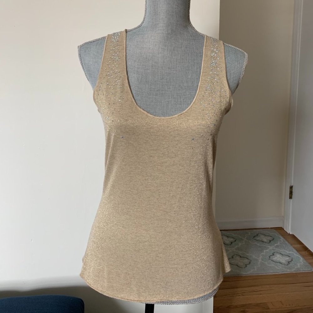 Metallic Gold Tank Top